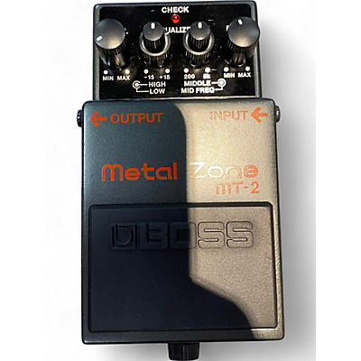 Used BOSS MT2 Metal Zone Distortion Effect Pedal