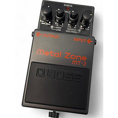 Used BOSS MT2 Metal Zone Distortion Effect Pedal