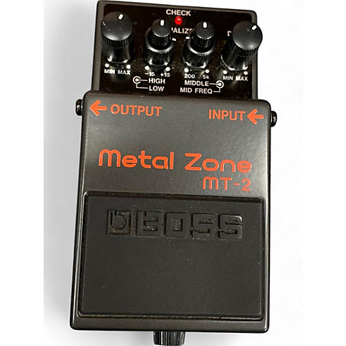 Used BOSS MT2 Metal Zone Distortion Effect Pedal