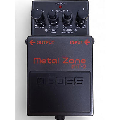Used BOSS MT2 Metal Zone Distortion Effect Pedal