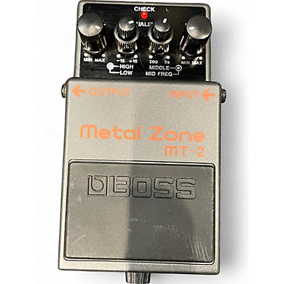 Used BOSS MT2 Metal Zone Distortion Effect Pedal