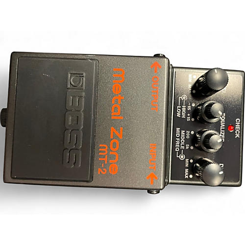 Used BOSS MT2 Metal Zone Distortion Effect Pedal