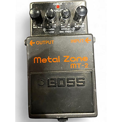 Used BOSS MT2 Metal Zone Distortion Effect Pedal