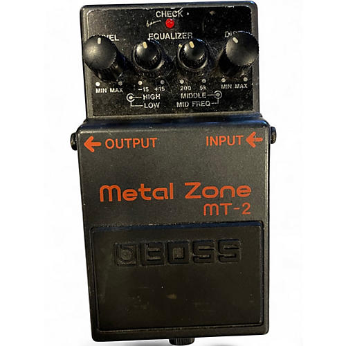 Used BOSS MT2 Metal Zone Distortion Effect Pedal