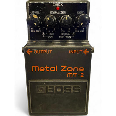 Used BOSS MT2 Metal Zone Distortion Effect Pedal