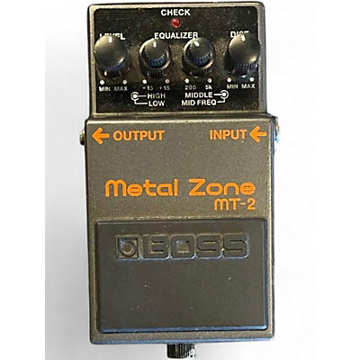 Used BOSS MT2 Metal Zone Distortion Effect Pedal