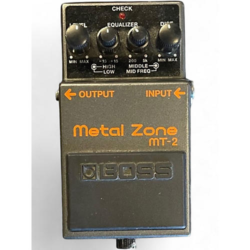Used BOSS MT2 Metal Zone Distortion Effect Pedal