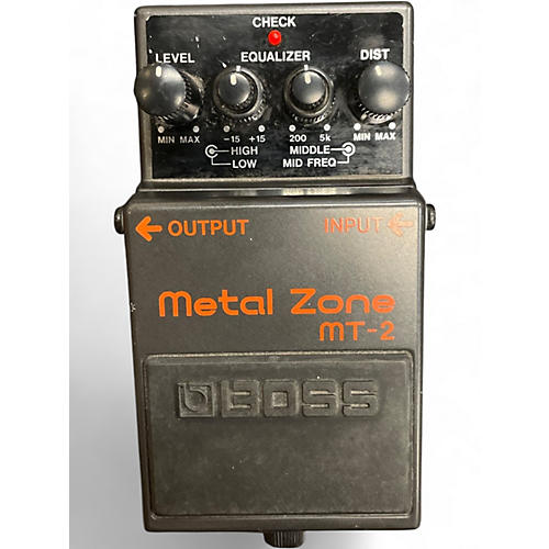 Used BOSS MT2 Metal Zone Distortion Effect Pedal