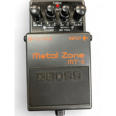 Used BOSS MT2 Metal Zone Distortion Effect Pedal