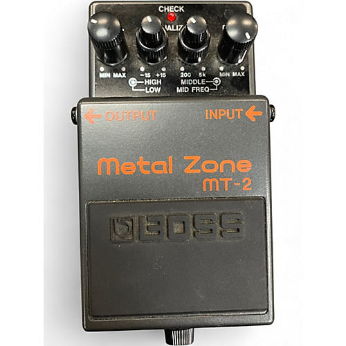 Used BOSS MT2 Metal Zone Distortion Effect Pedal