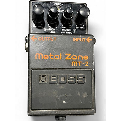 Used BOSS MT2 Metal Zone Distortion Effect Pedal