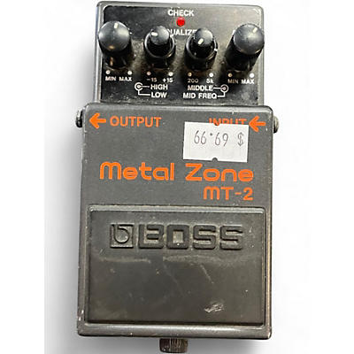 Used BOSS MT2 Metal Zone Distortion Effect Pedal