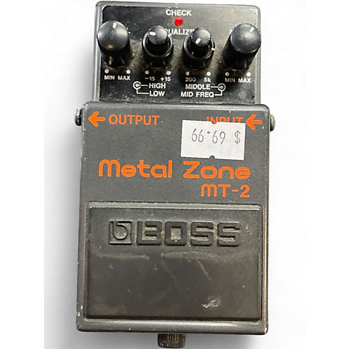 Used BOSS MT2 Metal Zone Distortion Effect Pedal