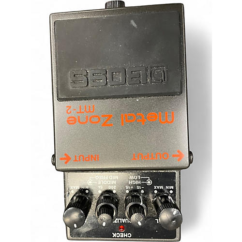 Used BOSS MT2 Metal Zone Distortion Effect Pedal