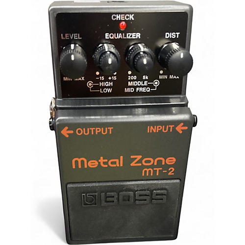 Used BOSS MT2 Metal Zone Distortion Effect Pedal