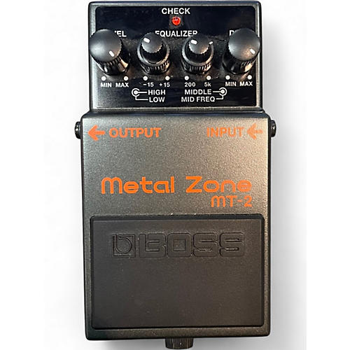 Used BOSS MT2 Metal Zone Distortion Effect Pedal