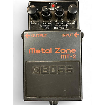 Used BOSS MT2 Metal Zone Distortion Effect Pedal