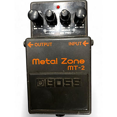 Used BOSS MT2 Metal Zone Distortion Effect Pedal