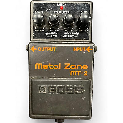 Used BOSS MT2 Metal Zone Distortion Effect Pedal