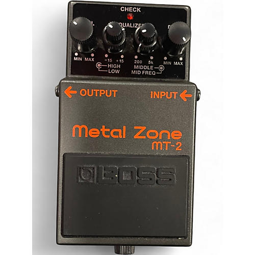Used BOSS MT2 Metal Zone Distortion Effect Pedal