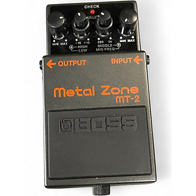 Used BOSS MT2 Metal Zone Distortion Effect Pedal