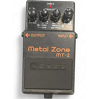 Used BOSS MT2 Metal Zone Distortion Effect Pedal