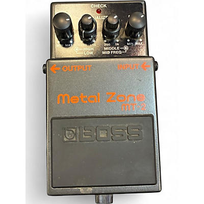 Used BOSS MT2 Metal Zone Distortion Effect Pedal