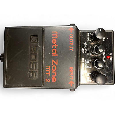 Used BOSS MT2 Metal Zone Distortion Effect Pedal