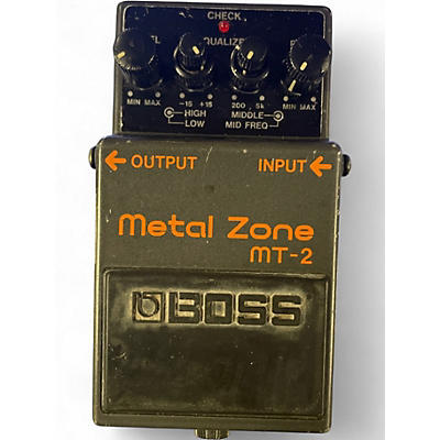 Used BOSS MT2 Metal Zone Distortion Effect Pedal