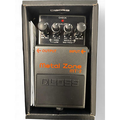 Used BOSS MT2 Metal Zone Distortion Effect Pedal
