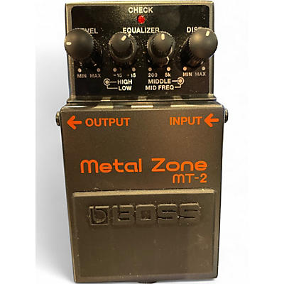 Used BOSS MT2 Metal Zone Distortion Effect Pedal