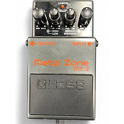 Used BOSS MT2 Metal Zone Distortion Effect Pedal
