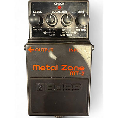 Used BOSS MT2 Metal Zone Distortion Effect Pedal