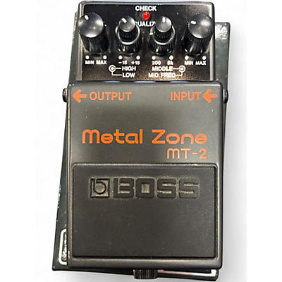 Used BOSS MT2 Metal Zone Distortion Effect Pedal