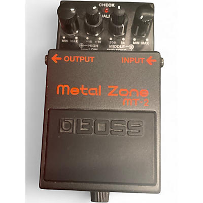 Used BOSS MT2 Metal Zone Distortion Effect Pedal