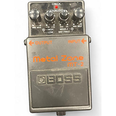 Used BOSS MT2 Metal Zone Distortion Effect Pedal