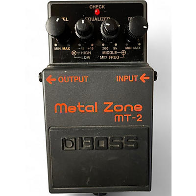 Used BOSS MT2 Metal Zone Distortion Effect Pedal
