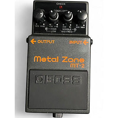 Used BOSS MT2 Metal Zone Distortion Effect Pedal