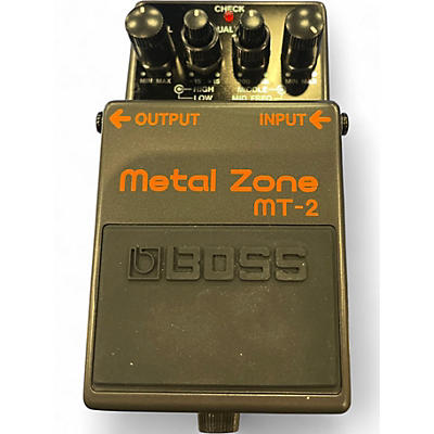 Used BOSS MT2 Metal Zone Distortion Effect Pedal