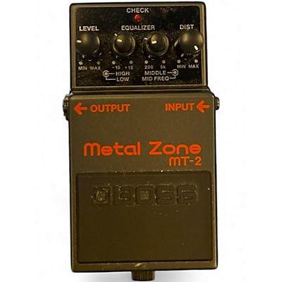 Used BOSS MT2 Metal Zone Distortion Effect Pedal