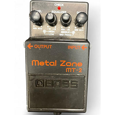 Used BOSS MT2 Metal Zone Distortion Effect Pedal