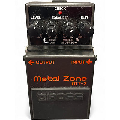 Used BOSS MT2 Metal Zone Distortion Effect Pedal