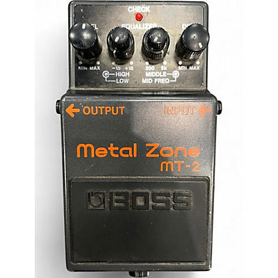 Used BOSS MT2 Metal Zone Distortion Effect Pedal