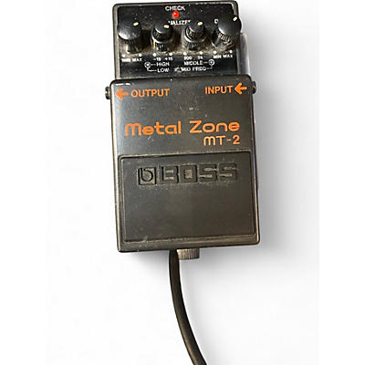 Used BOSS MT2 Metal Zone Distortion Effect Pedal