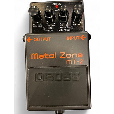 Used BOSS MT2 Metal Zone Distortion Effect Pedal
