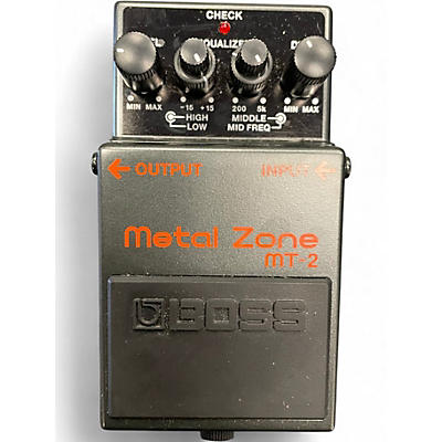 Used BOSS MT2 Metal Zone Distortion Effect Pedal