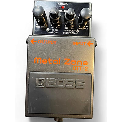 Used BOSS MT2 Metal Zone Distortion Effect Pedal