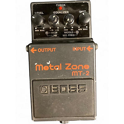 Used BOSS MT2 Metal Zone Distortion Effect Pedal