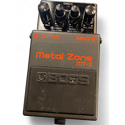 Used BOSS MT2 Metal Zone Distortion Effect Pedal