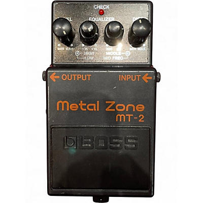Used BOSS MT2 Metal Zone Distortion Effect Pedal